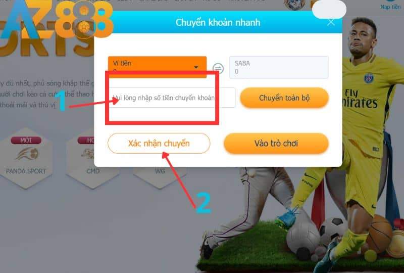 Chuyển tiền từ ví chính sang sảnh cá cược bóng rổ Chuyển tiền từ ví chính sang sảnh cá cược bóng rổ